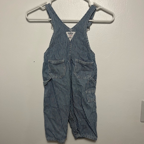 OshKosh hickory striped overalls - Picture 2 of 3